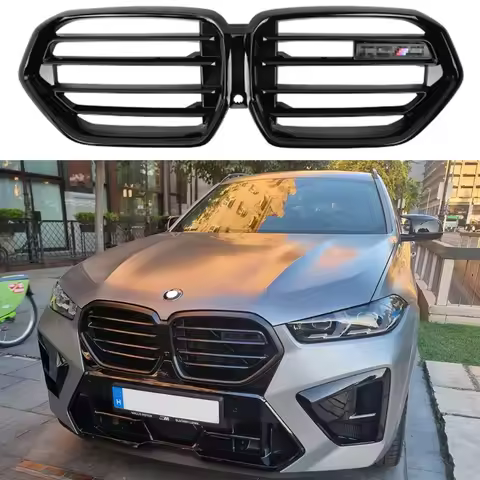 Car Front Radiator Kidney Bumper LCI Hood Grille For BMW X6 G06 2023+ xDrive30i 40i M60i M50D XDrive