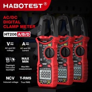 HABOTEST HT206D Clamp Meter 600A Digital Clamp Meter Tester Amp Hz Capacitance NCV Ohm Test