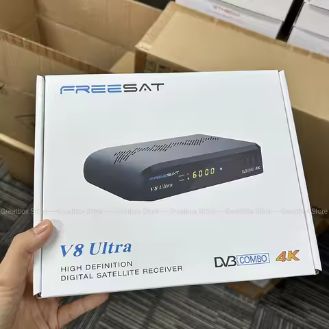 2025 FREESAT V8 Ultra 4K Satellite Receiver DVB-S2X/T2/ISDBT/ATS-C H.265 Built-in WIFI Support CA Ca