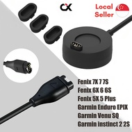 Garmin Fenix 7 7X 6 6X 5 Enduro EPIX GEN 2 Venu SQ 2S 2 Plus line Forerunner 245 55 Charger USB Dock Charging Port Plug