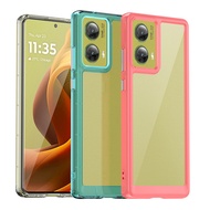 For Motorola Moto G85 Transparent Acrylic Shockproof Protective Phone Cover Case