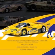 Sparky TINY Porsche 962C Camel Camel Alloy Car Model 24h Saiweiying 1: 64
