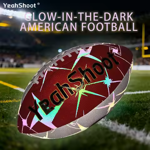 Holographic Reflective Football - Maximize Night Visibility with Glow in The Dark Tech, Size 9 Cool 