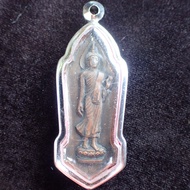 เหรียญพระ เหรียญ25พุทธศตวรรษ เนื้อทองแดงรมดำ พร้อมกรอบสแตนเลส