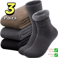 TEMU 3/10 Pairs Of Winter Thickened Socks For Men, Soft And Plush Warm Boots Socks, Suitable For Out