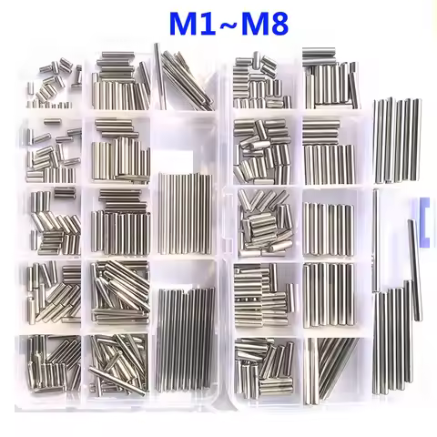 M1 M1.5 M2.5 M3 M4 M5 M6 M8 Cylindrical Pin Locating Dowel Set 304 Stainless Steel Fixed Lock Pin Sh