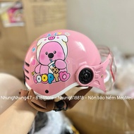 DOLPHIN HELMET WITH GLASSES – FOR KIDS (HEAD RING < 51CM) SUPERMAN SPIDER-MAN LABUBU LOOPY DORAEMON 