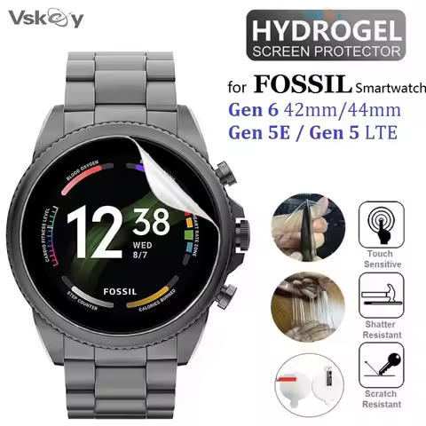 10PCS TPU Hydrogel Soft Screen Protector for Fossil Gen 6 44mm 42mm Fossil Gen 5 Lte 5E Smart Watch 