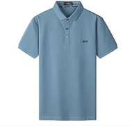 MMLLZEL Short-sleeved T-shirt Men's Summer Dress Cool Feeling Solid Color T-shirt Youth POLO Shirt (Color : D, Size : XXL code)