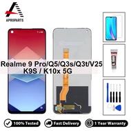 Original LCD For OPPO Realme 9 Pro V25 Q5 Q3s Q3t K9s K10X 5G RMX3471 RMX3478 PERM10 Display Touch S
