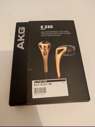 黃色 AKG k330 headphone 耳機