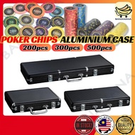 Poker Chips Aluminum Case Casino Chips Storage Briefcase 200/300/500pcs Poker Suitcase Organizer 筹码箱