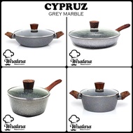 Non-stick Ceramic Gray Marble | Frying Pan | Fry Pan | Wok Pan | Grill Pan | Sauce Pan