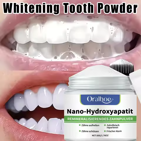 Teeth Whitening Powder - Natural Whitening & Deep Cleaning for Men & Women, Daily Fresh Breath Tooth