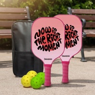All-level pickleball set: 2 rackets, 4 balls, and a carry bag, perfect for indoor and outdoor games.