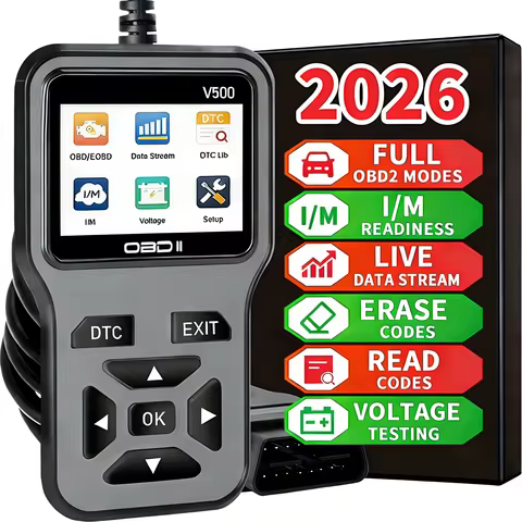 Obd2 Diagnostic Scanner with Functions of Reading and Erasing Fault Codes, Checking I/M Readiness, V