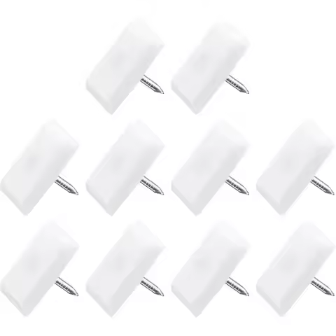 40Pcs Furniture Feet Nail, Plastic Square Chair Glides Sliders - for Chairs Sofa Furniture Sliders P