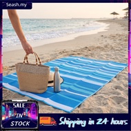 Seashorehouse Outdoor Patio Rug Large 4x6 FT Striped Plastic Foldable Portable for Deck Yard Beach