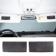 For LandRover Defender 90 110 130 20-24 Soft Carbon Fiber Car Roof Sun Visor Makeup Mirror Panel Cov