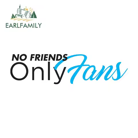 EARLFAMILY 13cm For Onlyfans Joking Funny Car Stickers Fashionable Sunscreen Decals Car Accessories 