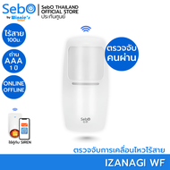 SebO IZANAGI WF  สมาร์ทกันขโมยตรวจจับ คนผ่านระบบไร้สาย เชื่อมต่อ SIREN ไกลสุด 100 เมตร ใส่ถ่าน AAA