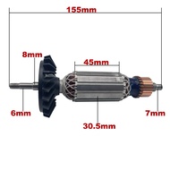 AC220V-240V Armature Rotor Anchor Replacement for BOSCH Angle Grinder GWS750-100 GWS750-115 GWS750-1