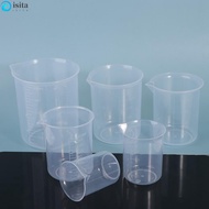 ISITA Beaker Portable 50/100/150/200/250/500/1000ML Transparent Thickened Stackable Plastic Measuring Cup