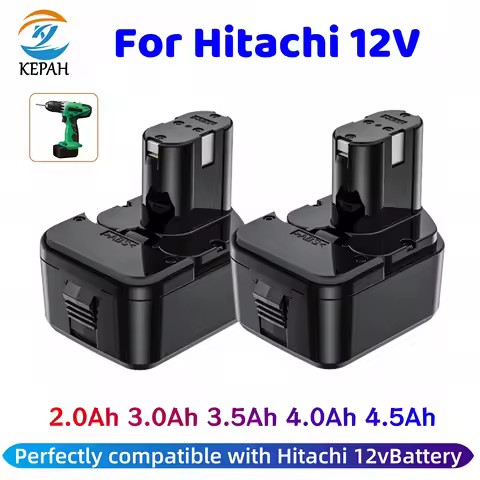 3500mAh 12V 3.5Ah Battery for Hitachi EB1214S 12V EB1220BL EB1212S WR12DMR CD4D DH15DV C5D , DS 12DV