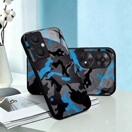 Corak Camouflage Glass casing for OPPO R9S 2016/OPPO R9 2016/OPPO FINDX3Pro/OPPO F9/OPPO F7/OPPO F5/