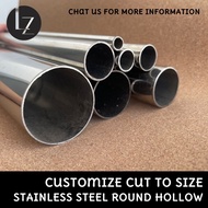LZ【 Ø 3/8‘’】9.525mm S304 Stainless Steel Square Hollow / Pipe / Tube 不锈钢 Besi Keluli 1.0mm 1.2mm 1.5mm