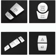 Chrome Car Button Covers Stickers Car Interior Accessories for BMW F10 F07 F06 F12 F13 F01 F02 F25 F