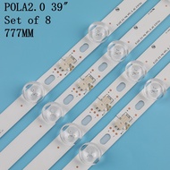 100% new 1set = 8PCs (4a + 4b) LED backlight bar fortv HC390DUN-VCFP1-21X 39ln5400 39la6200 LG Innot