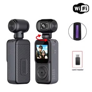 Action Cameras 4k 130° Video Wide Angle WiFi Pocket Action Camera Front 2K And Rear 2K Night Vision