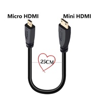 `·. Micro hdmi to mini hdmi HD Cable Digital Camera Tablet Monitor Aerial Camera Handheld