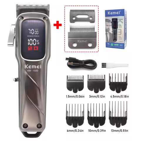 KEMEI Hair Clippers Km-1550 Km-2284 Design Hair Trimmer Professional Electric Carving Hair Salon Cli