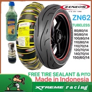 ZENEOS ZN62 MOTORCYCLE TIRE GULONG TUBELESS 80/80/14 90/80/14 100/80/14 110/70/14 120/70/14 150/60/1
