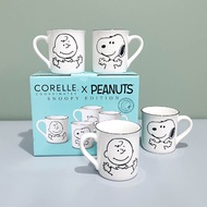 CORELLE PEANUTS SNOOPY EDITION 4P SET / Snoopy  Charlie Mug