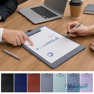 YRBWDYZDH 1Pc Writing Board, with Pen Slot Hard A4 Clipboard, Portable PU Leather Paper Clip Board C