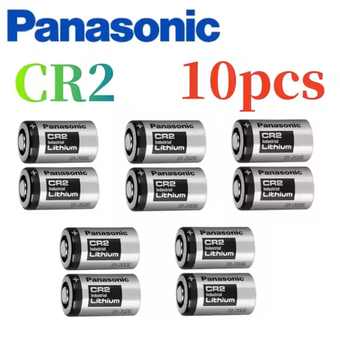 10pcs Panasonic CR2 CR15H270 Lithium Manganese Battery Polaroid mini 25 Camera Printer Disc Brake Lo