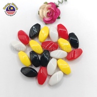 GB2060 +-52pcs 30g 🇲🇾 Acrylic Beads DIY Jewelry Making Supplies Manik Plastik Bidayuh Iban Gawai Cos