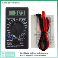 Mini Digital Multimeter Instrument DT-830D AC/DC 750/1000V Amp Volt Ohm Diode hFE Tester Meter Color
