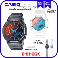 g*/shock GA-2100TL-7 Colorful summer-themed Series watches/ GA-2100TLS-8 Fashion resin watch strap f