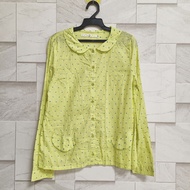 Fluorescent Yellow Buttoned Shirt Casual