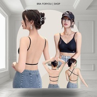 Bra Foryou Backless Can Be Worn In Many Ways V-Neck Sexy U-Shaped (999)Clothing Women Lady Women's C
