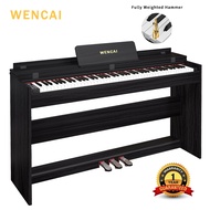 WENCAI  Digital Piano 88 Keys Upright Fully Weighted  Electric Pianos Wooden Classic 88 Keys Hammer 