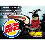 BURGER KING logo cutting sticker