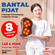 Promo SPEEDS 8 Ball Massage Pillow Car and Home Car Home Vibrating Relaxation Pillow 202-1 COD