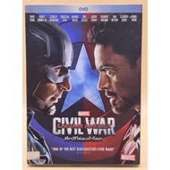 Captain America Civil War: DVD Movie Genuine Licensed Disc Second Hand Good Condition Thai Audio + S