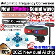 No monkey intrusion for 100 years】Monkey Repellent Ultrasonic Device Solar Monkey Repeller monkeysli
