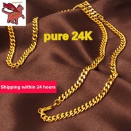 916 Saudi Gold Necklace for women Euro Coin Gold Domineering Real Gold